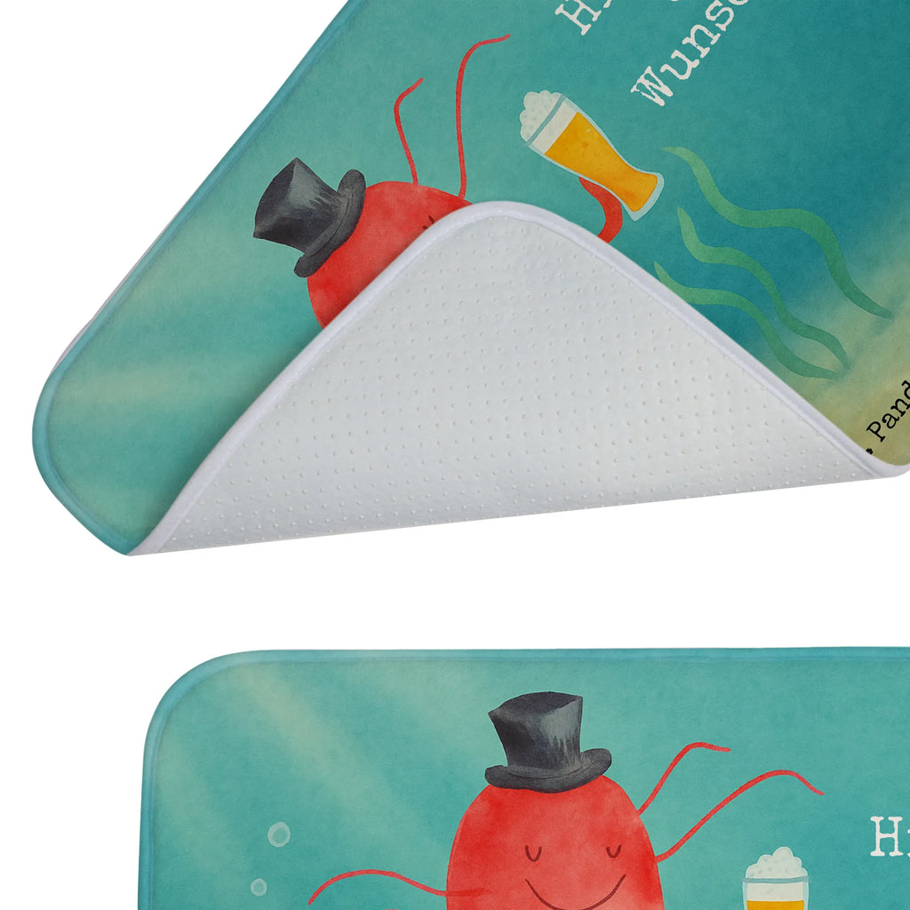 Personalised bath mat lobster Wheat Design Seafood, aquatic animals, ocean, sea, fish, shells, corals, reef, whale, narwhal, sea urchin, lobster, platypus, turtle, manatee, crocodile, orca, shrimp, gifts for seafood lovers, water world, underwater animals, underwater world, vacation, deep sea, seafood fans, gift ideas, seafood decoration, seafood posters, pub, bachelorette, bachelor, men's household, beer, restaurant, beer lover, economy, inn, cooking