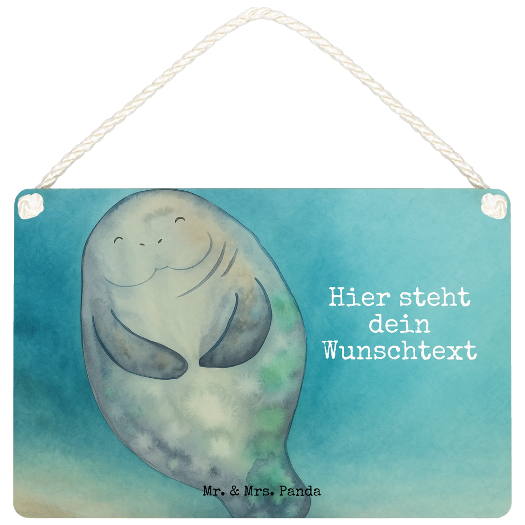 Personalised decorative sign manatee happy Design Seafood, aquatic animals, ocean, sea, fish, shells, corals, reef, whale, narwhal, sea urchin, lobster, platypus, turtle, manatee, crocodile, orca, shrimp, gifts for seafood lovers, water world, underwater animals, underwater world, vacation, deep sea, seafood fans, gift ideas, seafood decoration, seafood posters, New start, Manatee, Respect, Girlfriend, Satisfaction, Manatees, Self-love, Carefulness, Lovesickness, New beginning