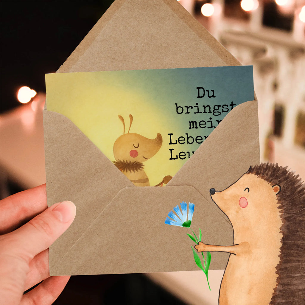 Deluxe Karte Glühwürmchen Design Karte, Grußkarte, Klappkarte, Einladungskarte, Glückwunschkarte, Hochzeitskarte, Geburtstagskarte, Hochwertige Grußkarte, Hochwertige Klappkarte, Tiermotive, Gute Laune, lustige Sprüche, Tiere, Glühwürmchen, Glühwurm, Falter, Liebe, Leuchten, magisch, Liebesbeweis, Lieblingsmensch, Verlobung, Heiratsantrag, Jahrestag, Liebesspruch