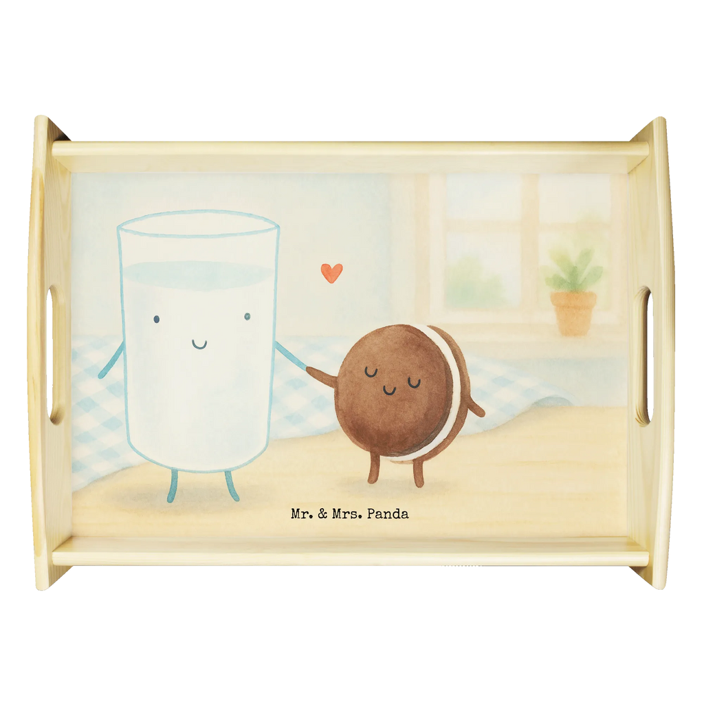 Holztablett Milch Keks Design Küchentablett, Frühstückstablett, Tablett, Serviertablett, Dekotablett, Holztablett, Tiermotive, Gute Laune, lustige Sprüche, Tiere, Kaffee, Motiv süß, Keks, perfektes Paar, Cookie, Einladung Frühstück, Milch, Milk, romantisch, Kekse