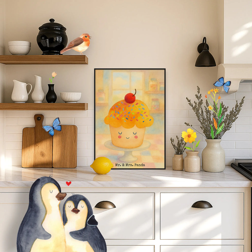 Poster Cupcake Design small animals, cute, funny, cute animal motives, hand drawn, small world, funny sayings, good mood, happy, gifts, gift ideas, special gifts, animal lover, card, Motivation Sayings, Present Cook, Kitchen Decoration, Kitchen Saying, Muffin, Cupcakes, Wonder, Baking Present