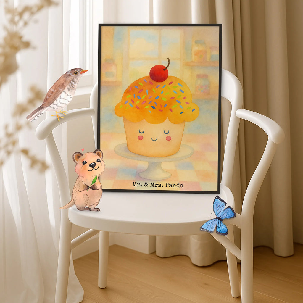 Poster Cupcake Design small animals, cute, funny, cute animal motives, hand drawn, small world, funny sayings, good mood, happy, gifts, gift ideas, special gifts, animal lover, card, Motivation Sayings, Present Cook, Kitchen Decoration, Kitchen Saying, Muffin, Cupcakes, Wonder, Baking Present