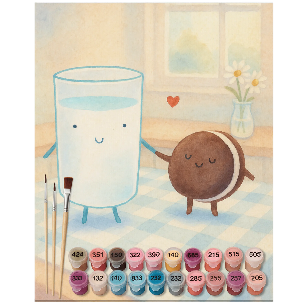 Malowanie według numerów mleko ciastko Design Motywy zwierzęce, dobra energia, zabawne powiedzonka, zwierzęta