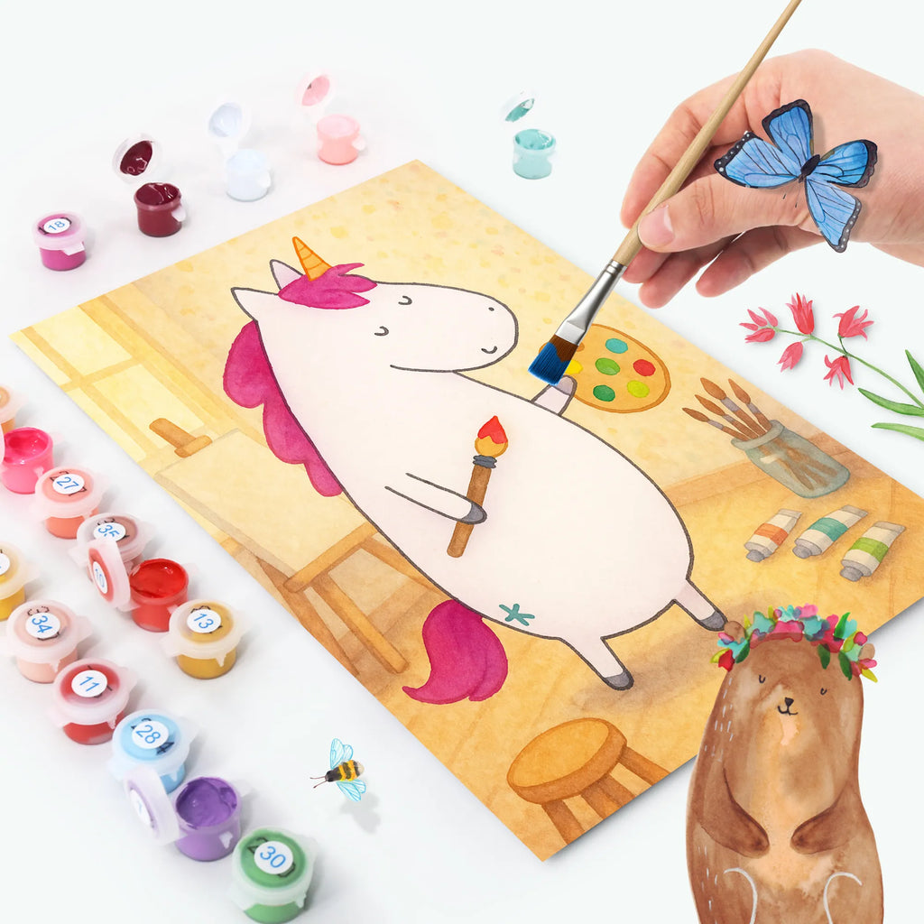 Malowanie według numerów Jednorożec Artysta Design Baseln, Malen nach Zahlen, Ausmalbild, Bastelidee, Malen, Kunstwerk, DIY, Künstler, Kreativität, Einhorn, Einhörner, Einhorn Deko, Unicorn, Geschenk, Pinsel, Zeichnen, Englisch, Stift, Artist, Welt, Maler, Farbe