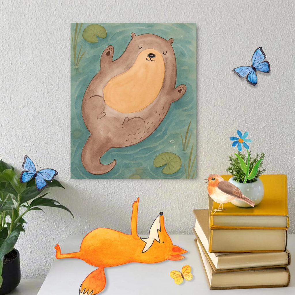 Paint by Numbers otter Embrace Design otter, marten, sea otter, European otter, water mammal, aquatic animal, baby otter, predator, water, otter gifts, animal lover, gift ideas for animal lovers, animal, mammal, water animal, gifts for people in love, Otter Sea Otter Lake Otter