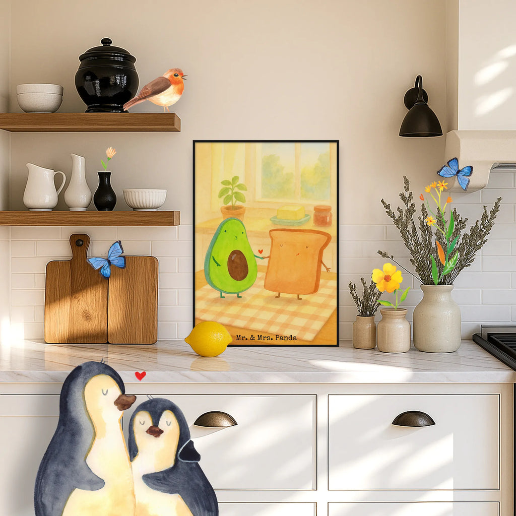 Poster avocado toast Design Bild, Poster, Designposter, Mr. & Mrs. Panda Poster, Kinderposter, Wanddekoration, Posterdruck, Kunstdruck, Raumdekoration, Wandposter, Wanddeko, Wanddeko Bild, Handgemaltes Poster, Küchenposter, Avocado, Veggie, Vegan, Gesund, Toastbrot, Jahrestag, Hochzeitsgeschenk, Freund, Verlobungsparty, Jahrestagsgeschenk, Verlobt, Toast, Liebespaar, Freundin, Hochzeit, Pärchen