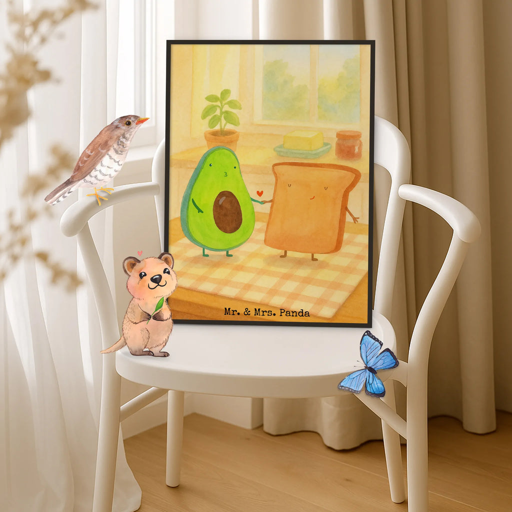Poster avocado toast Design Bild, Poster, Designposter, Mr. & Mrs. Panda Poster, Kinderposter, Wanddekoration, Posterdruck, Kunstdruck, Raumdekoration, Wandposter, Wanddeko, Wanddeko Bild, Handgemaltes Poster, Küchenposter, Avocado, Veggie, Vegan, Gesund, Toastbrot, Jahrestag, Hochzeitsgeschenk, Freund, Verlobungsparty, Jahrestagsgeschenk, Verlobt, Toast, Liebespaar, Freundin, Hochzeit, Pärchen