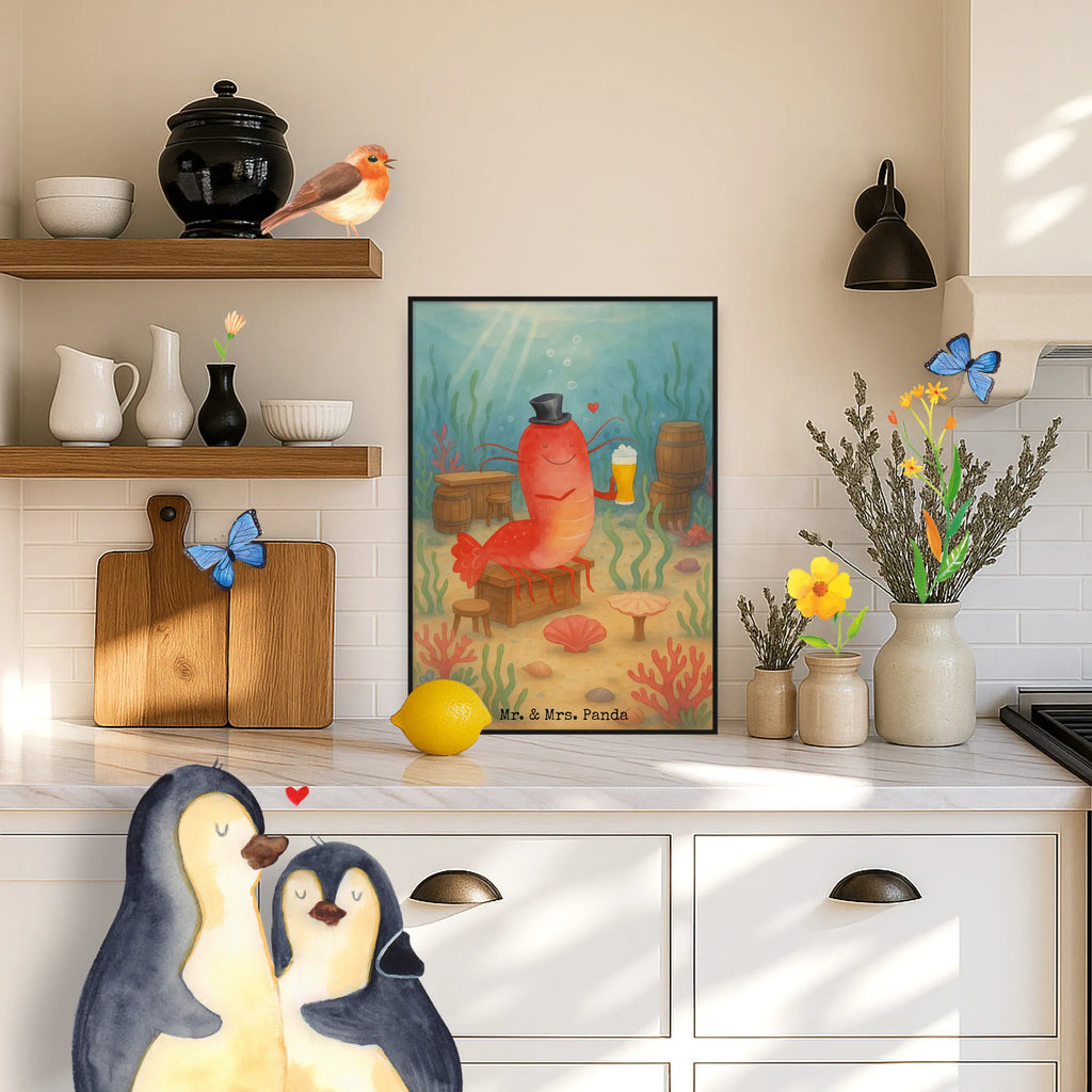 Poster Hummer Weizen Design Wanddekoration, Bild, Küchenposter, Designposter, Handgemaltes Poster, Mr. & Mrs. Panda Poster, Wandposter, Wanddeko Bild, Posterdruck, Poster, Kinderposter, Raumdekoration, Kunstdruck, Wanddeko, Meerestiere, Meer, Urlaub, Garnelen, Bierliebhaber, Kneipe, Junggesellin, Männerhaushalt, Wirtschaft, Garnele, Kochen, Junggeselle, Gasthaus, Bier