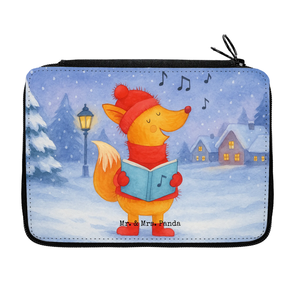 Federmappe Fuchs Sänger Design Federmäppchen, Federmappe, Einschulung, Grundschule, Schüler, Motiv, Geschenk, Federmäppchen bedruckt, Federmappe Einschulung, Schülerin, Kind, Stifte Etui, Schule, Kinder Federmappe, Stiftetasche, Stifterolle, Büro Stifte Etui, Bestückte Federmappe, Winter, Weihnachten, Weihnachtsdeko, Nikolaus, Advent, Heiligabend, Wintermotiv, Weihnachtslieder, Füchse, Sänger, Fuchs, Geschenk Sänger, Singen