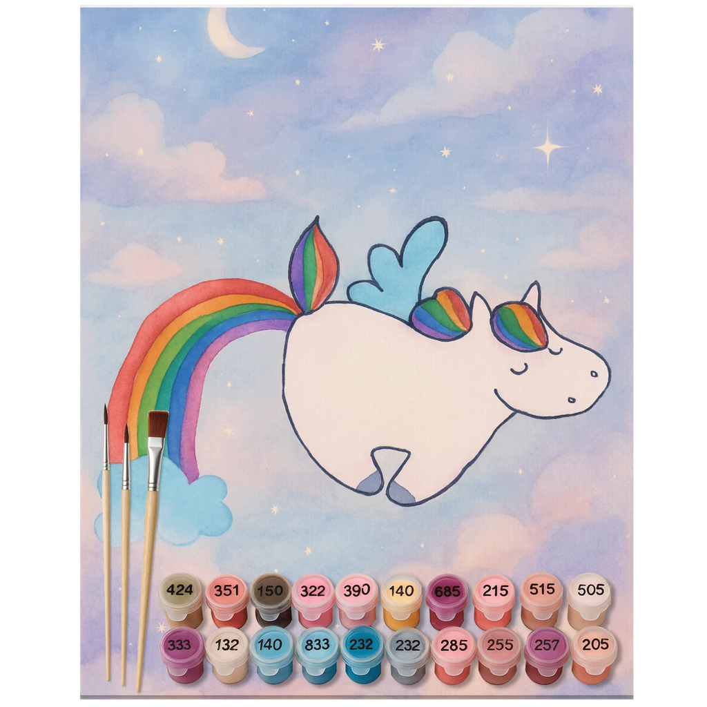 Malen nach Zahlen Einhorn Fliegendes Pferd Design Kreativität, DIY, Ausmalbild, Bastelidee, Malen nach Zahlen, Kunstwerk, Baseln, Künstler, Malen, Einhorn, Einhörner, Einhorn Deko, Unicorn, Realität, Erwachsenwerden, Glitzer, Regenbogen, Spielen