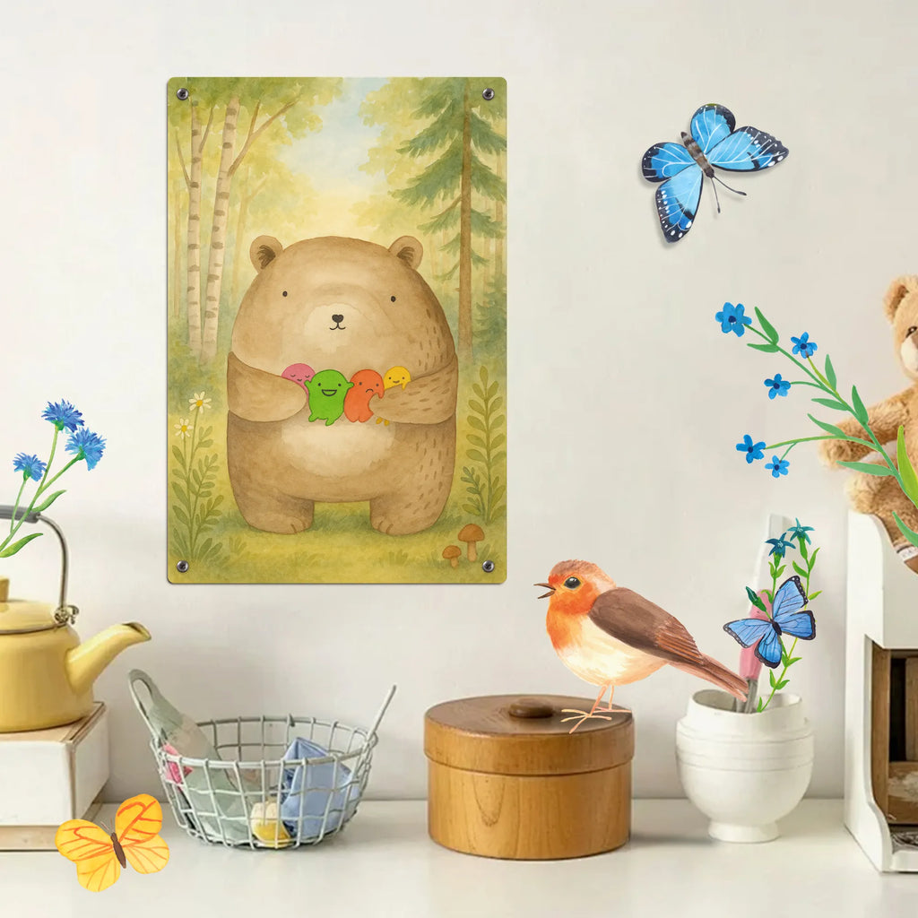 Malen nach Zahlen Metallschild Bär Gefühl Design Malen nach Zahlen, Kreativität, DIY, Malen, Ausmalbild, Baseln, Künstler, Kunstwerk, Bastelidee, Bär, Teddy, Teddybär, Wahnsinn, Verrückt, Durchgedreht