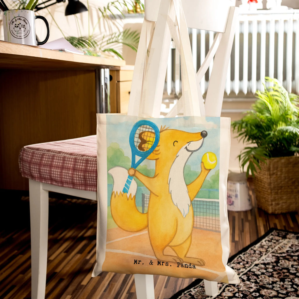 Tote bag Fox play tennis Design shopping bag, Carrier bag, bag, shoulder bag, cotton bag, cloth bag, jute bag, shopper, pouch, Gift, sport, hobby, giving, thank you, award, profit, athlete, Playing tennis, tennis club, tennis tournament, ball sport