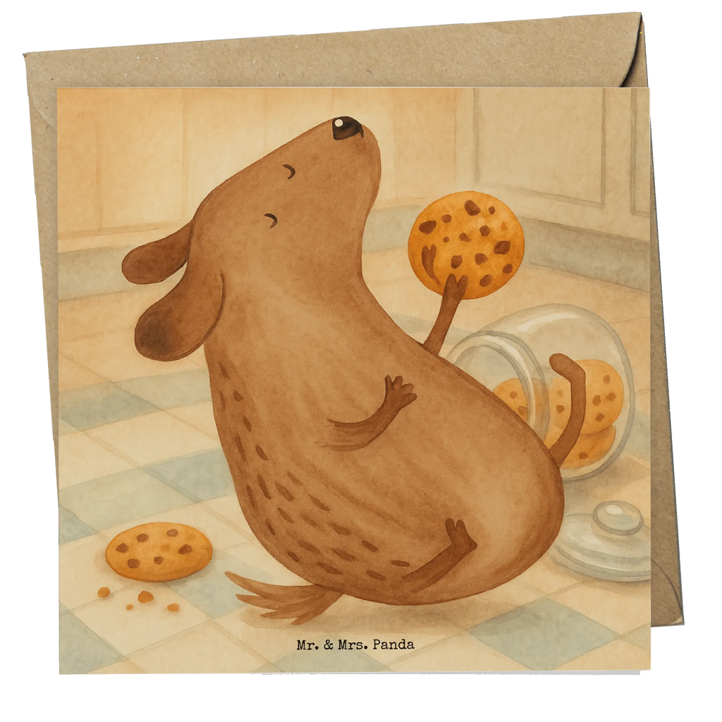 Karta Deluxe pies ciastko Design Pies, motyw psa, zwierzę domowe, rasa psa, miłośnik zwierząt, właściciel psa, powiedzenia