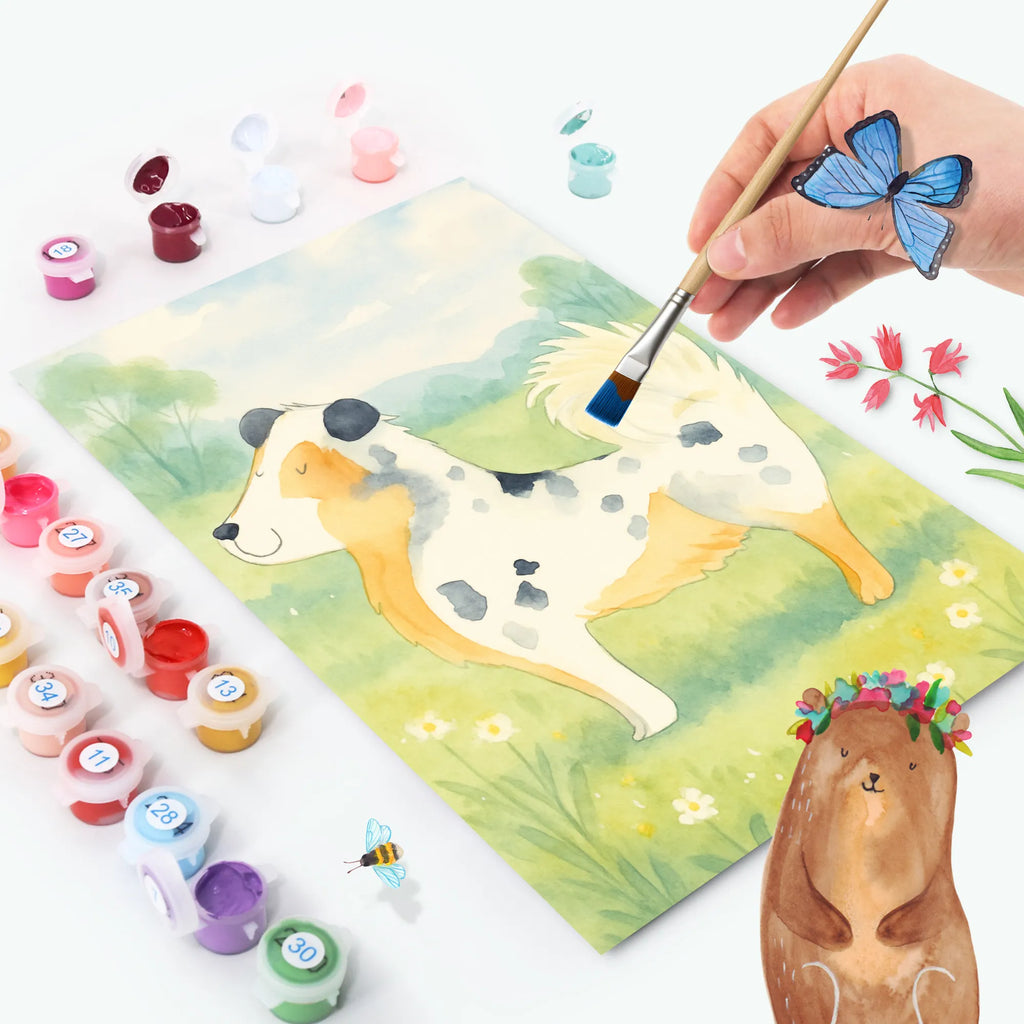 Paint by Numbers Dog Australia Shepherd Design Bastelidee, DIY, Ausmalbild, Baseln, Kreativität, Malen nach Zahlen, Malen, Künstler, Kunstwerk, Hund, Hundemotiv, Haustier, Hunderasse, Tierliebhaber, Hundebesitzer, Sprüche, Familienhund, Spruch, Australien Shepherd, Hundeliebe, Shepherd