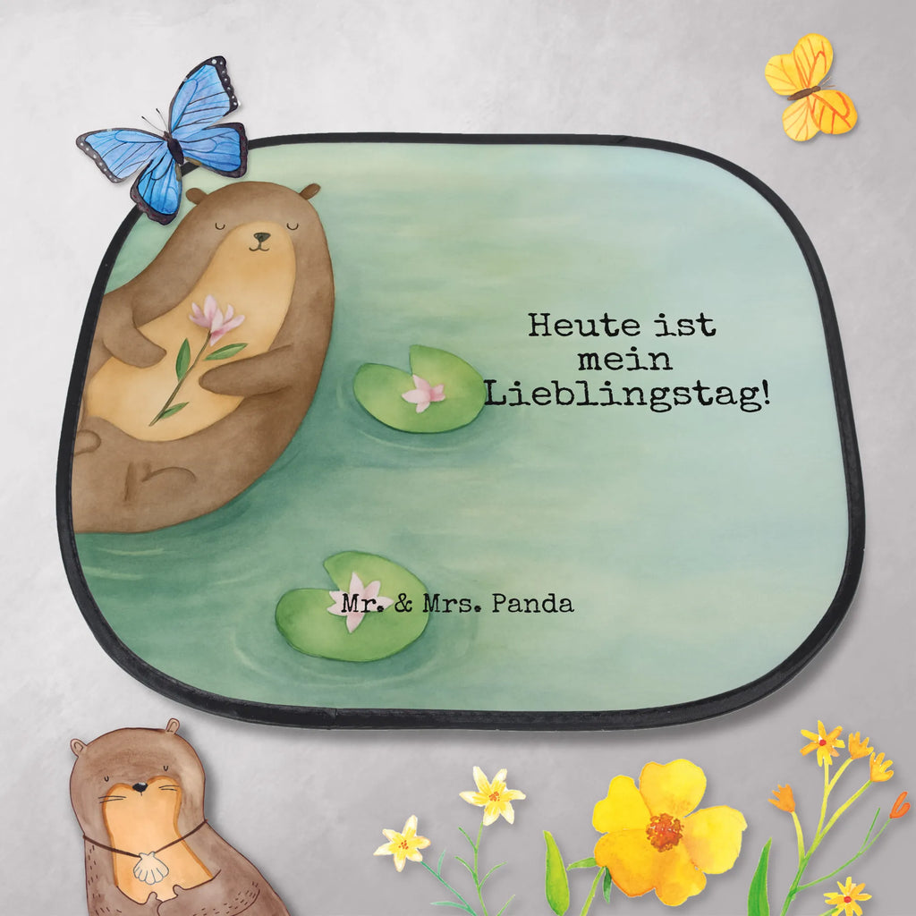 Car sun shade otter Water Lily Design children, sun protection, windows, car, gift, family, back seat, sun visor, otter, marten, sea otter, European otter, water mammal, aquatic animal, baby otter, predator, water, otter gifts, animal lover, gift ideas for animal lovers, animal, mammal, water animal, gifts for people in love