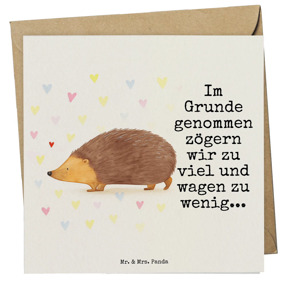 Deluxe Card Hedgehog hearts Design Karte, Grußkarte, Klappkarte, Einladungskarte, Glückwunschkarte, Hochzeitskarte, Geburtstagskarte, Hochwertige Grußkarte, Hochwertige Klappkarte, Tiermotive, Gute Laune, lustige Sprüche, Tiere, Liebe, Herz, Herzen, Igel, Vertrauen, Kuss, Leben