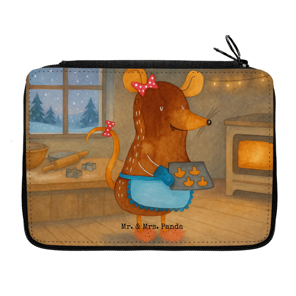 Leather folder Mouse Cookies Design motif, pupil, pencil case, gift, primary school, pencil bag, school, enrolment, pen roll, child, Winter, Christmas, Christmas time, snow, cookies, chaosqueen, christmas baking, mouse, christmas cookies, winter, christmas, baking