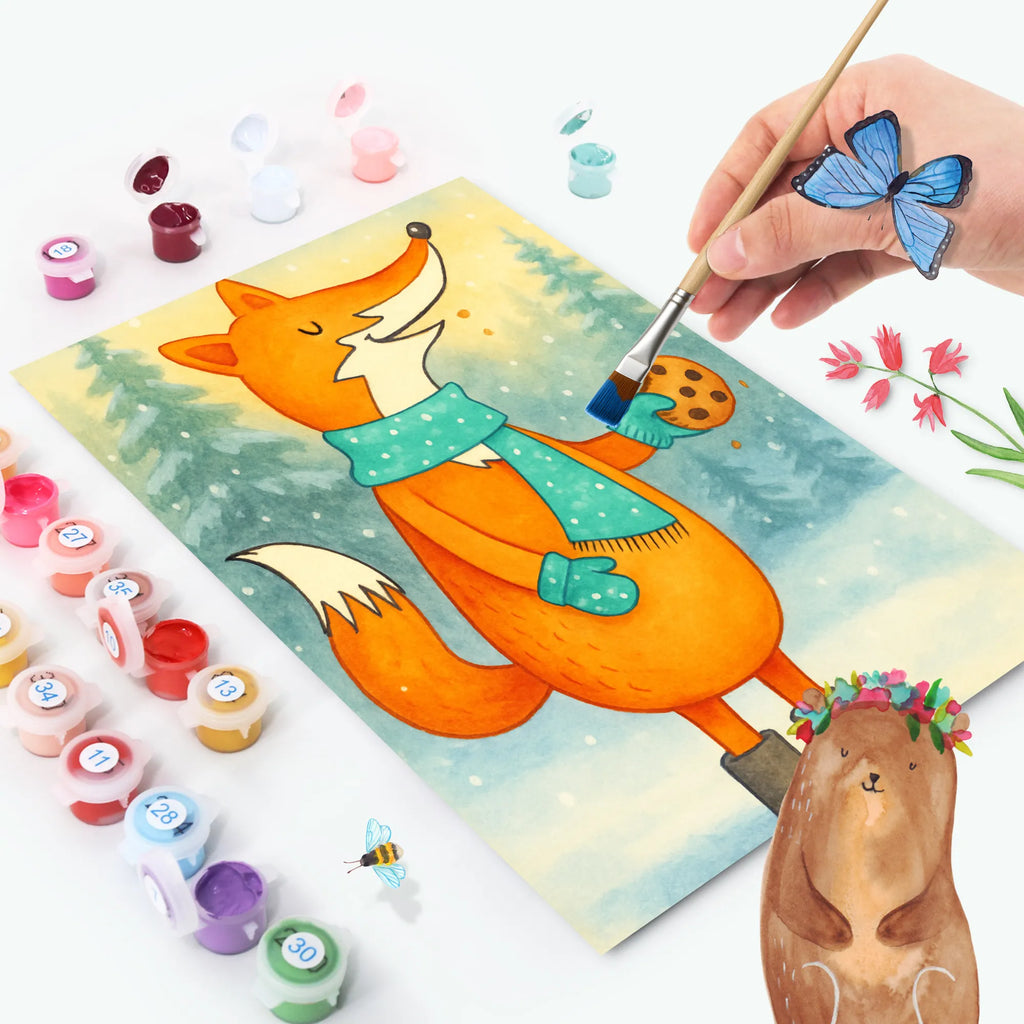 Paint by Numbers Fox biscuit Design Kunstwerk, Kreativität, Malen, DIY, Malen nach Zahlen, Künstler, Ausmalbild, Baseln, Bastelidee, Fuchs, Füchse, Backen Spruch, Winter, Weihnachtszeit, Kekse, Plätzchen, Liebe, Küche Deko