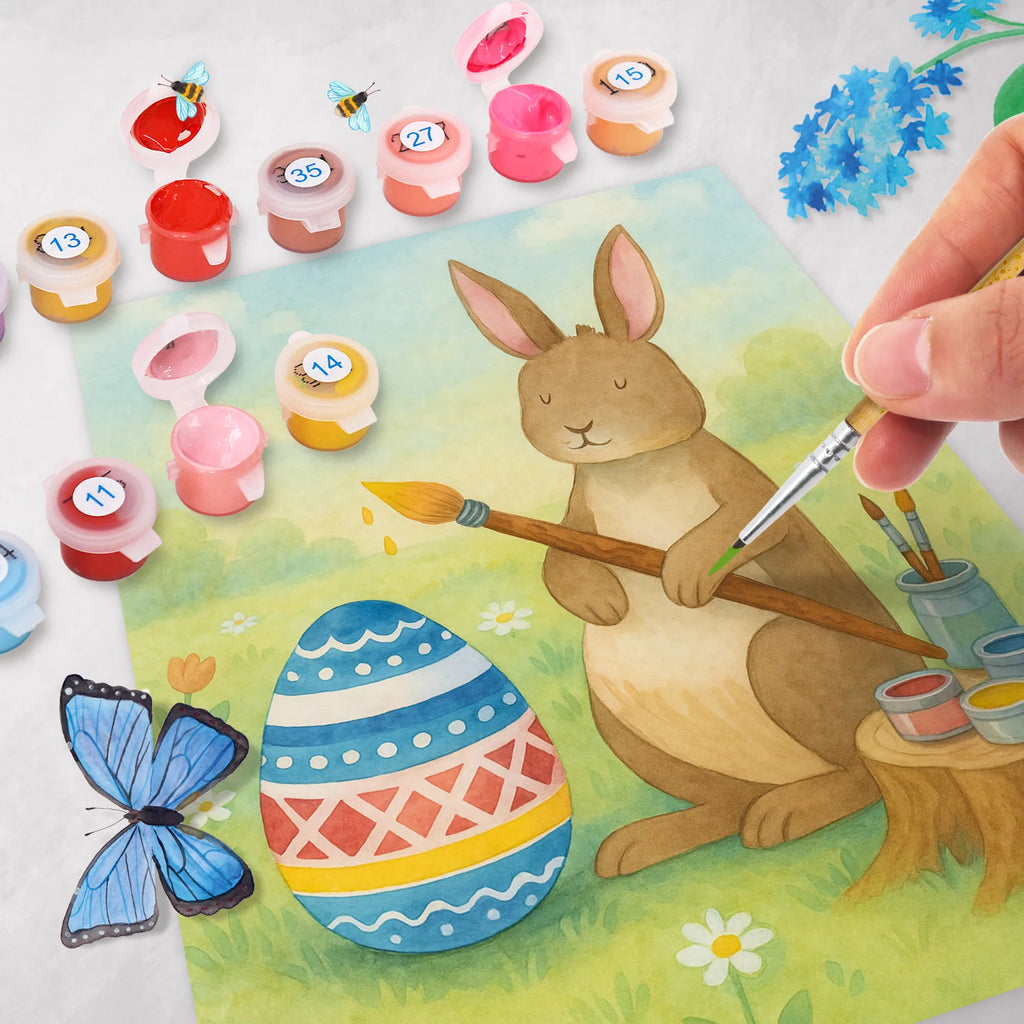 Malowanie według numerów Zając Malowanie jajek Design Kreativität, Malen, DIY, Kunstwerk, Baseln, Ausmalbild, Bastelidee, Malen nach Zahlen, Künstler, Ostern, Osterhase, Ostergeschenke, Osternest, Osterdeko, Geschenke zu Ostern, Ostern Geschenk, Ostergeschenke Kinder, Ostern Kinder, Eiermalen, Ostergrüße, Kaninchen, bemalte Ostereier, Frohe Ostern, Hase, Osterei, Osterblume