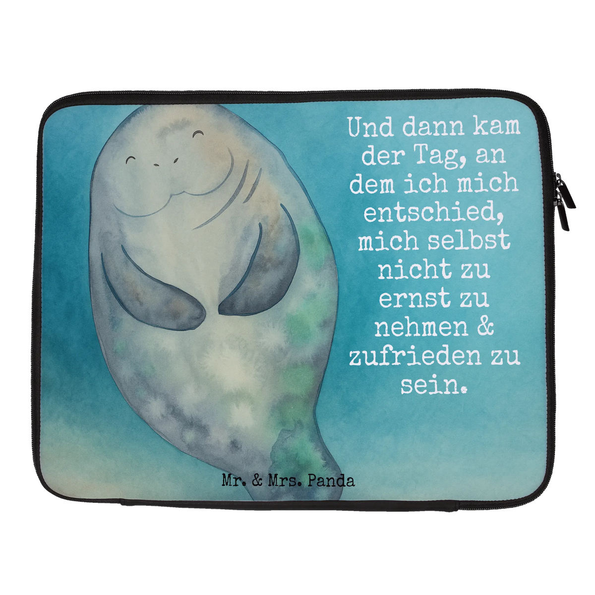 Torba na laptop morska krowa Szczęśliwy Design Zwierzeta morskie, Wakacje, Morze