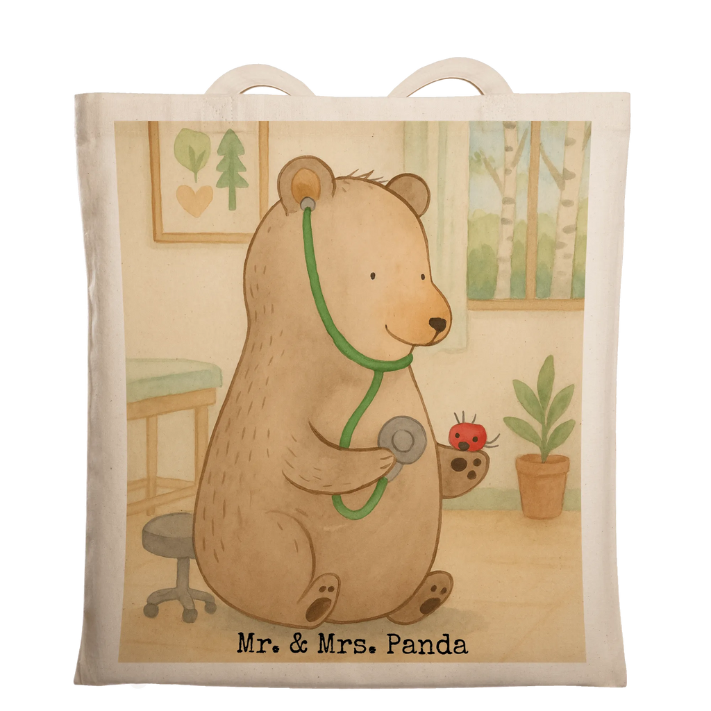 Tote bag bear Physician Design shopper, shopping bag, cloth bag, shoulder bag, Carrier bag, jute bag, cotton bag, bag, pouch, bear, teddy, teddy bear, cuddly toy, Professor, Doctor, Bear