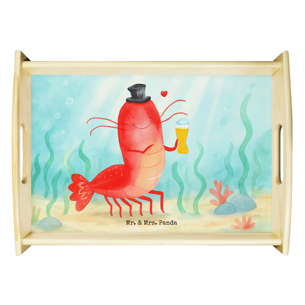Serving tray lobster Wheat Design Tablett, Holztablett, Dekotablett, Frühstückstablett, Küchentablett, Serviertablett, Meerestiere, Meer, Urlaub, Gasthaus, Junggeselle, Junggesellin, Wirtschaft, Kochen, Männerhaushalt, Bier, Kneipe, Garnele, Bierliebhaber, Garnelen
