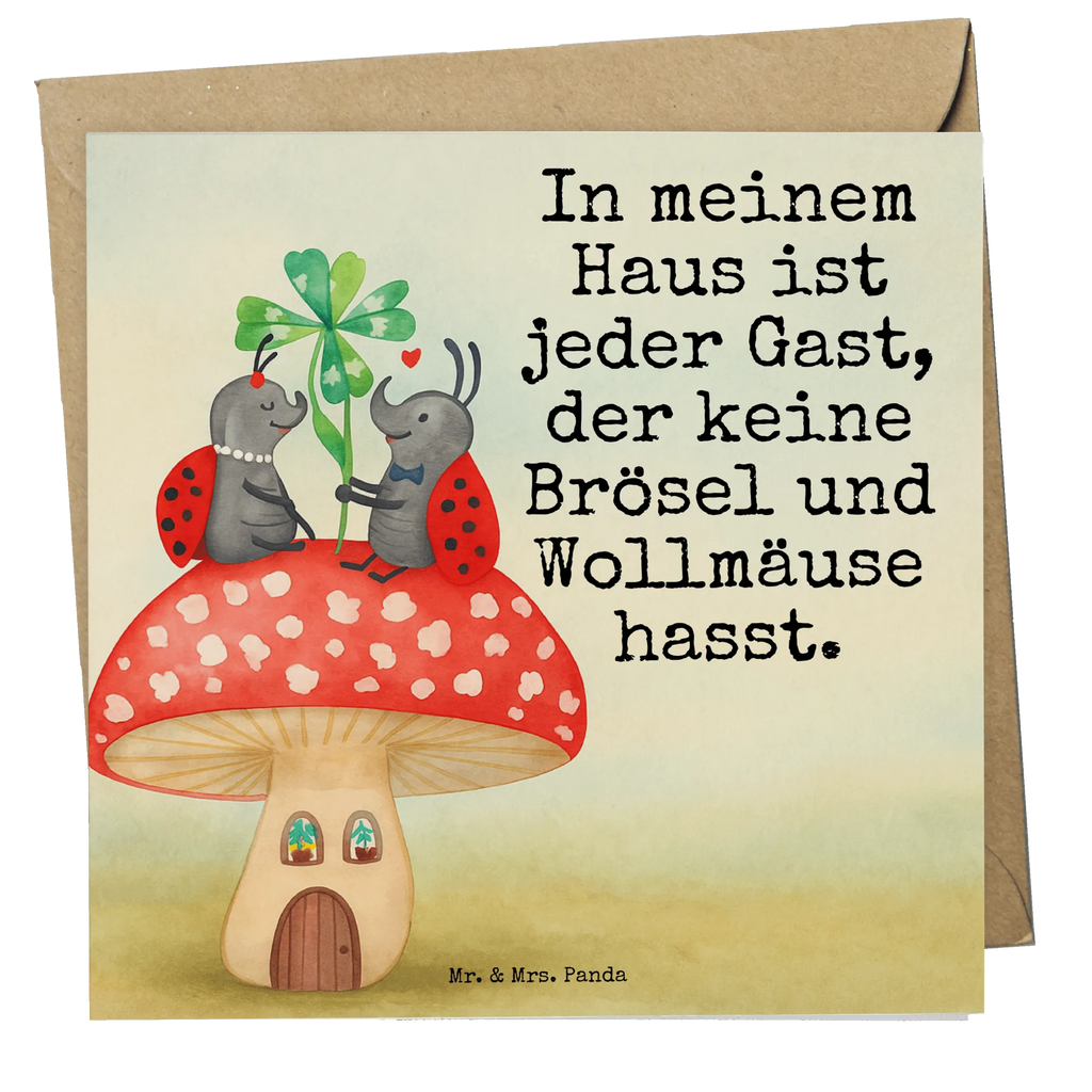 Deluxe Karte Marienkäfer Fliegenpilz Design Karte, Grußkarte, Klappkarte, Einladungskarte, Glückwunschkarte, Hochzeitskarte, Geburtstagskarte, Hochwertige Grußkarte, Hochwertige Klappkarte, Tiermotive, Gute Laune, lustige Sprüche, Tiere, Haus, Wohnung, zuhause, Fliegenpilz, Marienkäfer, Fleigenpilzhaus