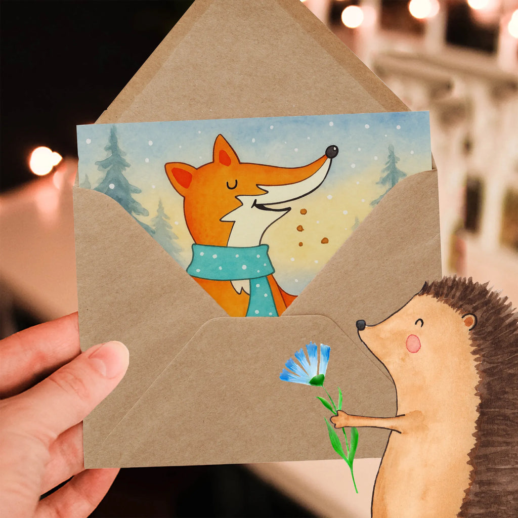 Deluxe Card Fox biscuit Design Klappkarte, Hochzeitskarte, Hochwertige Klappkarte, Geburtstagskarte, Einladungskarte, Karte, Glückwunschkarte, Hochwertige Grußkarte, Grußkarte, Fuchs, Winter, Küche Deko, Weihnachtszeit, Backen Spruch, Plätzchen, Kekse, Liebe, Füchse