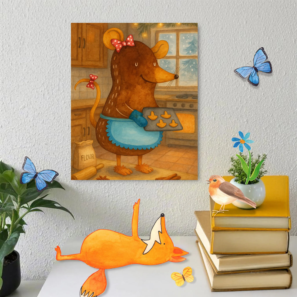 Malowanie według numerów Mysz ciastka Design Zima, Boże Narodzenie, dekoracje świąteczne, Mikołaj, Adwent, Wigilia, zimowy motyw