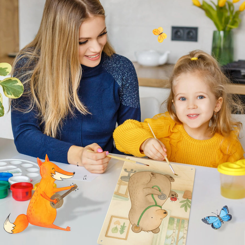 Malen nach Zahlen Metallschild Bär Arzt Design Kunstwerk, Bastelidee, Malen, Künstler, Ausmalbild, Baseln, DIY, Malen nach Zahlen, Kreativität, Bär, Teddy, Teddybär, Ärztin, Professorin, Doktor, Doktorin, Professor, Arzt