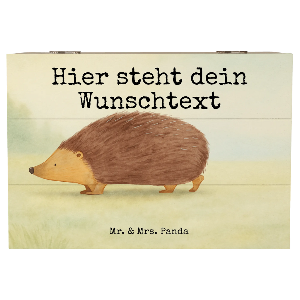 Personalised wooden chest Hedgehog hearts Design small animals, cute, funny, cute animal motives, hand drawn, small world, funny sayings, good mood, happy, gifts, gift ideas, special gifts, animal lover, card, life, heart, Love, hedgehog, hearts, kiss, trust