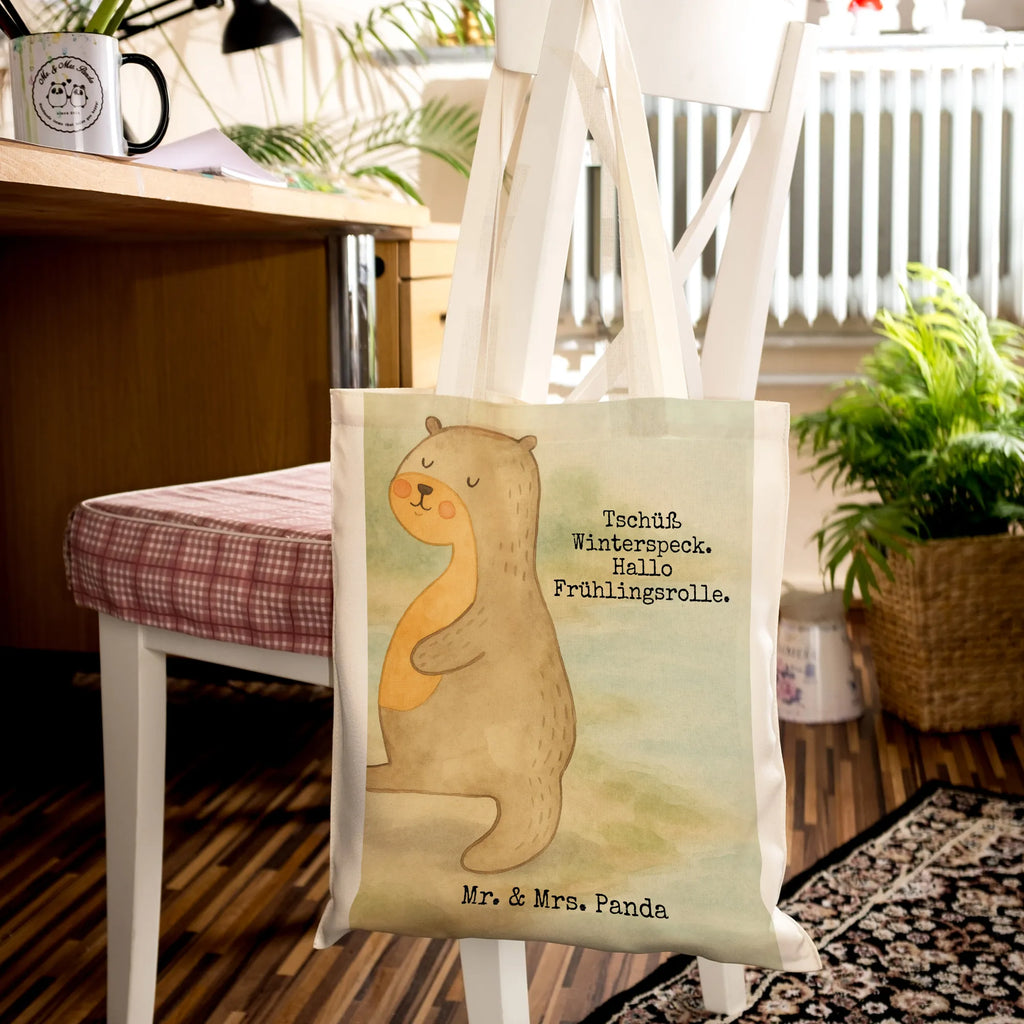 Tote bag otter Belly Design shoulder bag, jute bag, bag, cloth bag, shopper, shopping bag, Carrier bag, pouch, cotton bag, otter, marten, sea otter, European otter, water mammal, aquatic animal, baby otter, predator, water, otter gifts, animal lover, gift ideas for animal lovers, animal, mammal, water animal, gifts for people in love, Otter Sea Otter Lake Otter