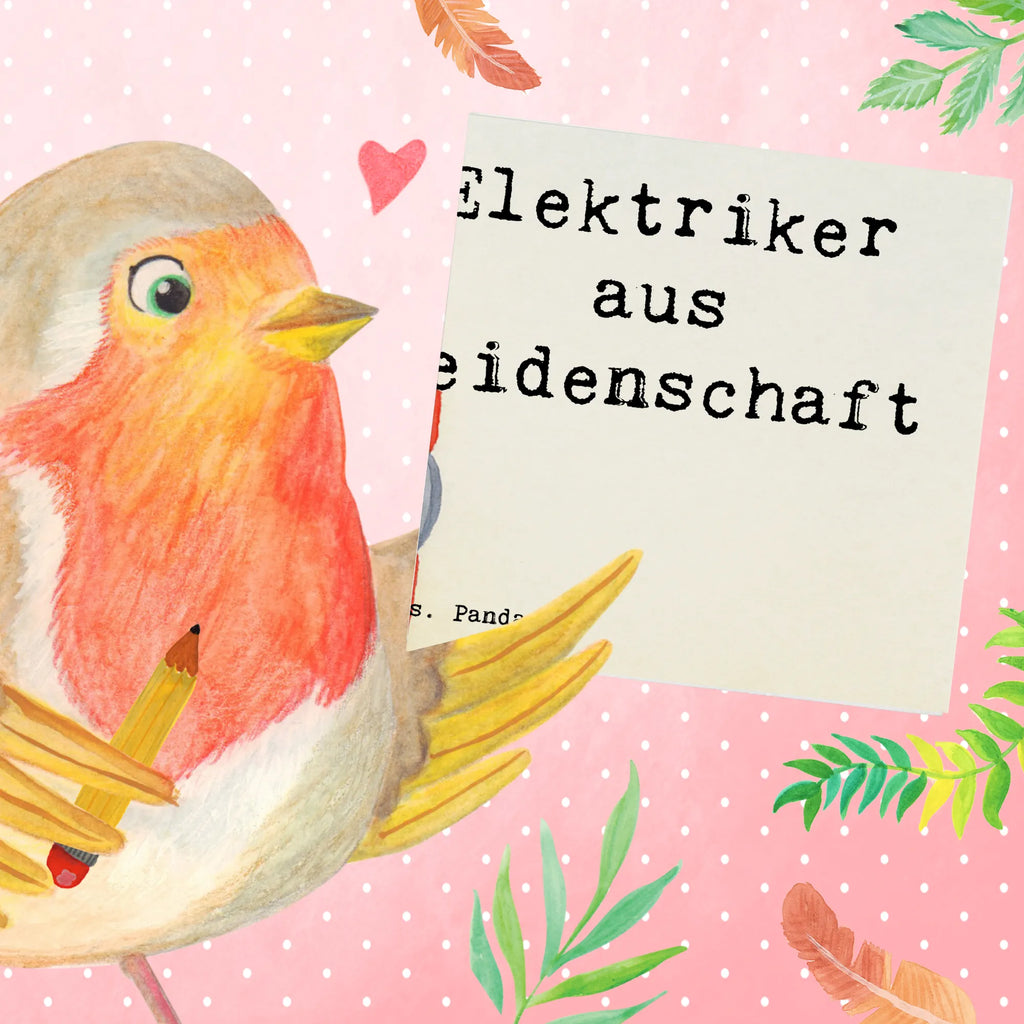 Deluxe Card Electrician Passion Design gift, gift idea, best, farewell gift, passing exam, anniversary, retirement, promotion, job start, sayings, funny, profession