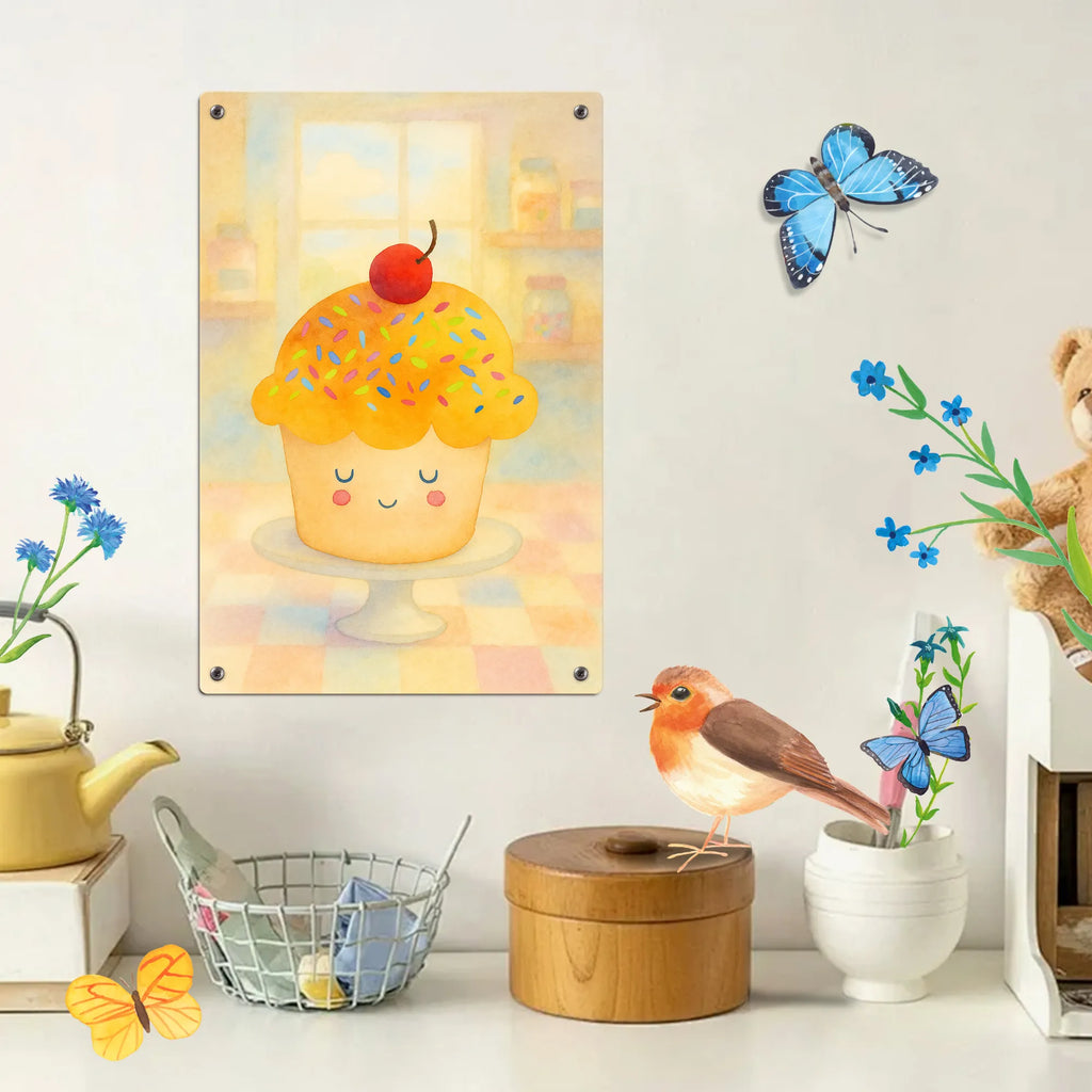 Malen nach Zahlen Metallschild Cupcake Design Kunstwerk, Kreativität, Malen, Baseln, Ausmalbild, Malen nach Zahlen, Bastelidee, DIY, Künstler, Tiermotive, Gute Laune, lustige Sprüche, Tiere, Muffin, Backen Geschenk, Geschenk Koch, Motivation Sprüche, Cupcakes, Küche Deko, Küche Spruch, Wunder