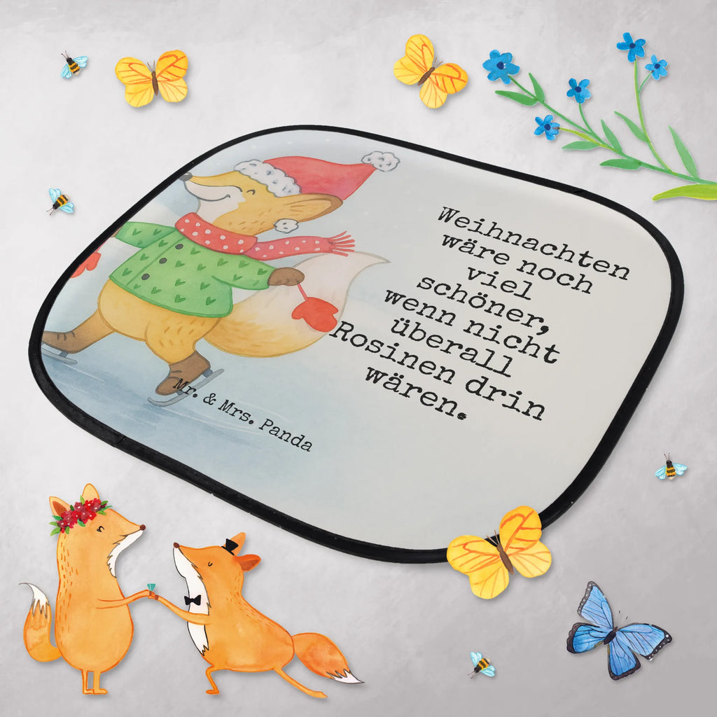 Car sun shade Fox skates Design sun protection, windows, car, sun visor, children, family, gift, back seat, Winter, Christmas, Christmas time, snow, winter, christmas eve, christmas, santa claus, christmas tree, fir tree, christmas present, christmas days, christmas time