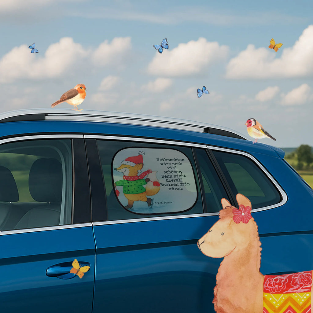 Car sun shade Fox skates Design sun protection, windows, car, sun visor, children, family, gift, back seat, Winter, Christmas, Christmas time, snow, winter, christmas eve, christmas, santa claus, christmas tree, fir tree, christmas present, christmas days, christmas time
