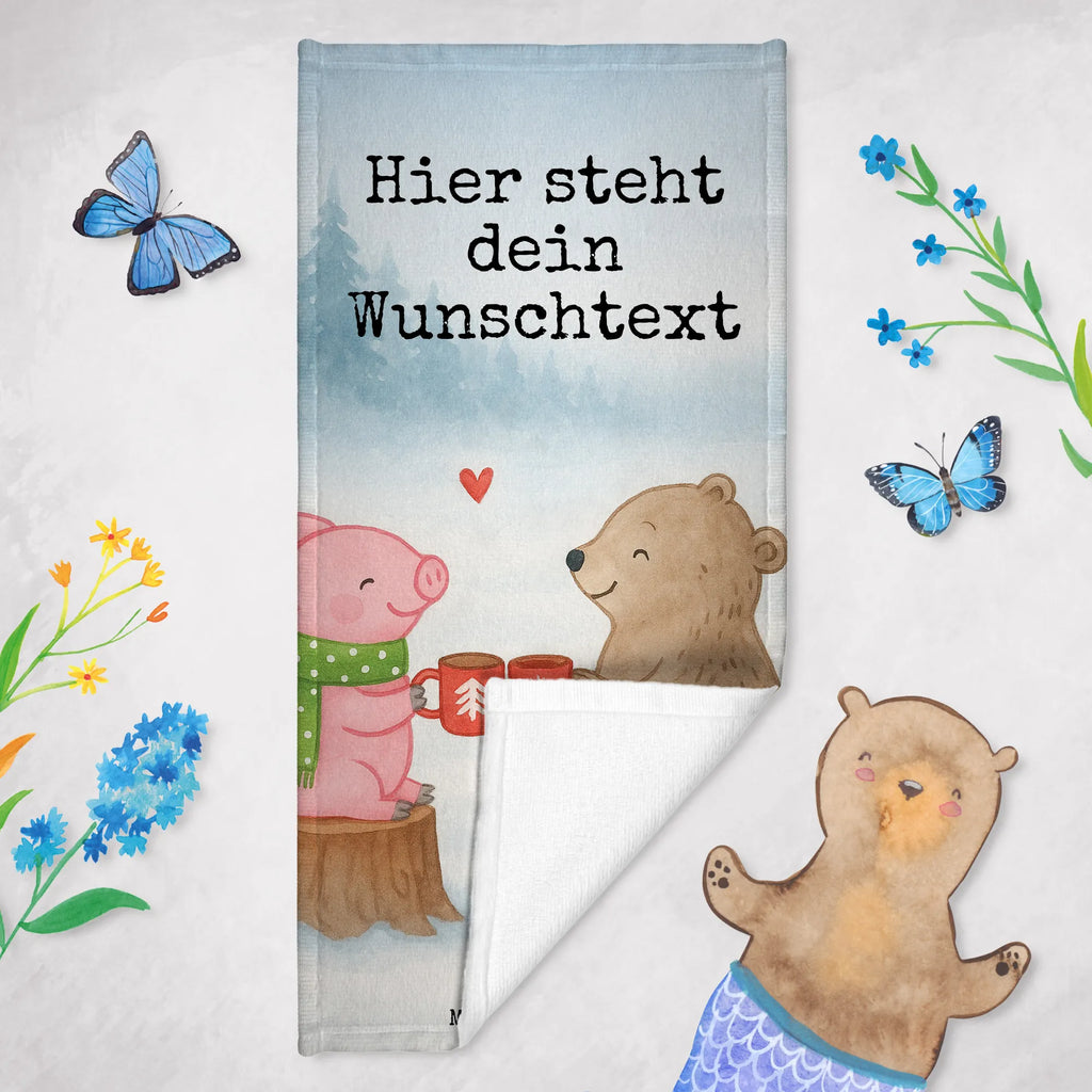 Personalisiertes Badehandtuch Glühschwein Sause Design Kinder Handtuch mit Namen, Saunatuch mit Namen, Personalisiertes Badetuch, Badetuch mit Namen, Duschtuch mit Namen, Personalisiertes Handtuch, Strandtuch mit Namen, Winter, Weihnachten, Weihnachtsdeko, Nikolaus, Advent, Heiligabend, Wintermotiv, Alles Gute, Bär, Prost, Schwein, Weihnachtszeit