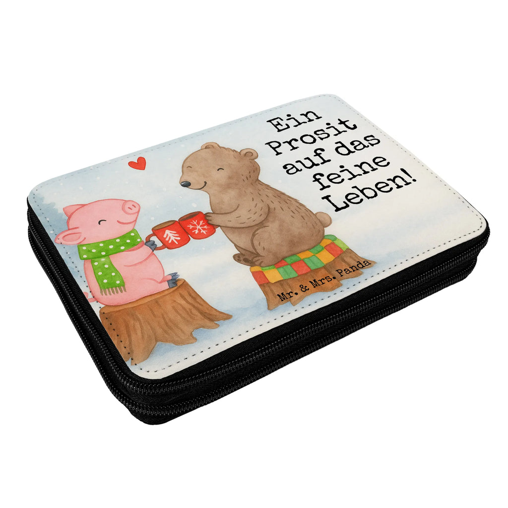 Federmappe Glühschwein Sause Design Motiv, Stiftetasche, Schule, Federmappe, Grundschule, Schüler, Stifte Etui, Bestückte Federmappe, Büro Stifte Etui, Federmäppchen bedruckt, Federmappe Einschulung, Stifterolle, Kinder Federmappe, Geschenk, Schülerin, Kind, Einschulung, Federmäppchen, Winter, Weihnachten, Weihnachtsdeko, Nikolaus, Advent, Heiligabend, Wintermotiv, Prost, Bär, Schwein, Alles Gute, Weihnachtszeit