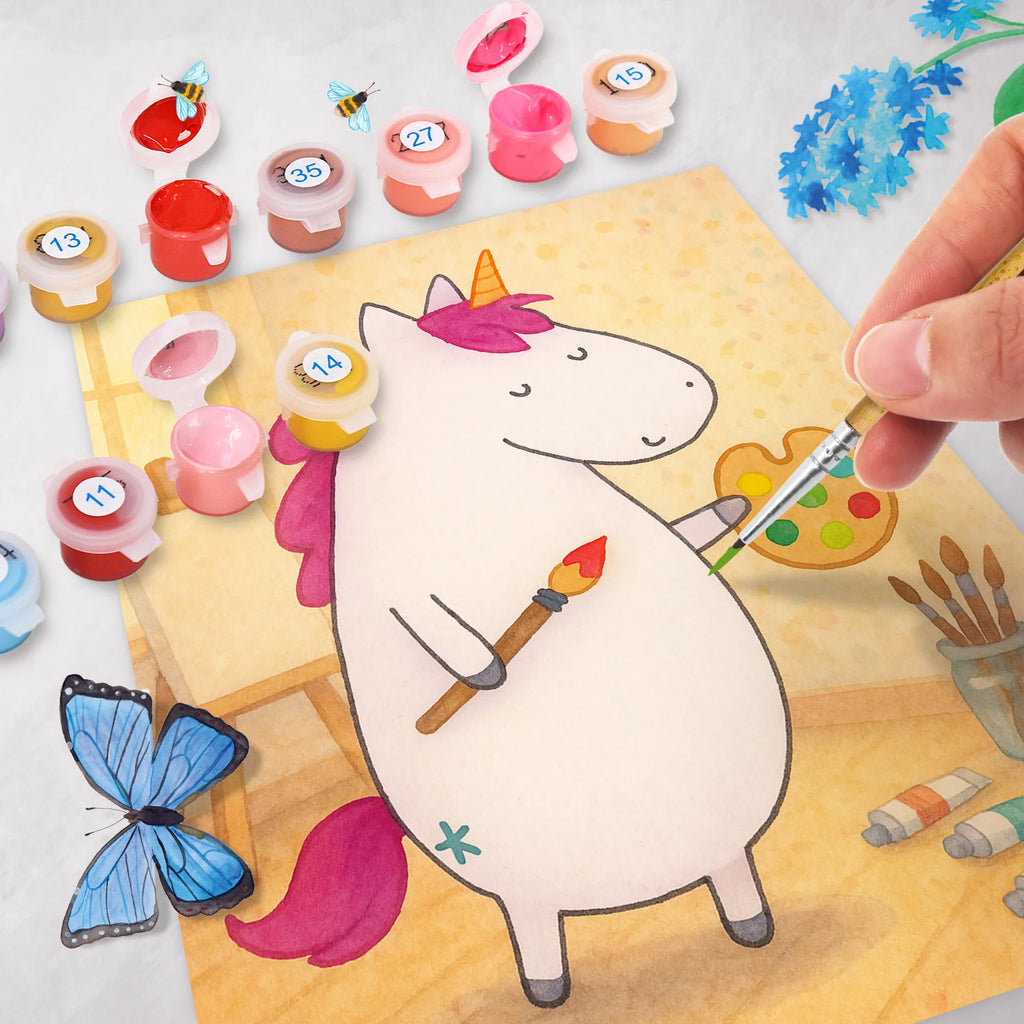 Malowanie według numerów Jednorożec Artysta Design Baseln, Malen nach Zahlen, Ausmalbild, Bastelidee, Malen, Kunstwerk, DIY, Künstler, Kreativität, Einhorn, Einhörner, Einhorn Deko, Unicorn, Geschenk, Pinsel, Zeichnen, Englisch, Stift, Artist, Welt, Maler, Farbe