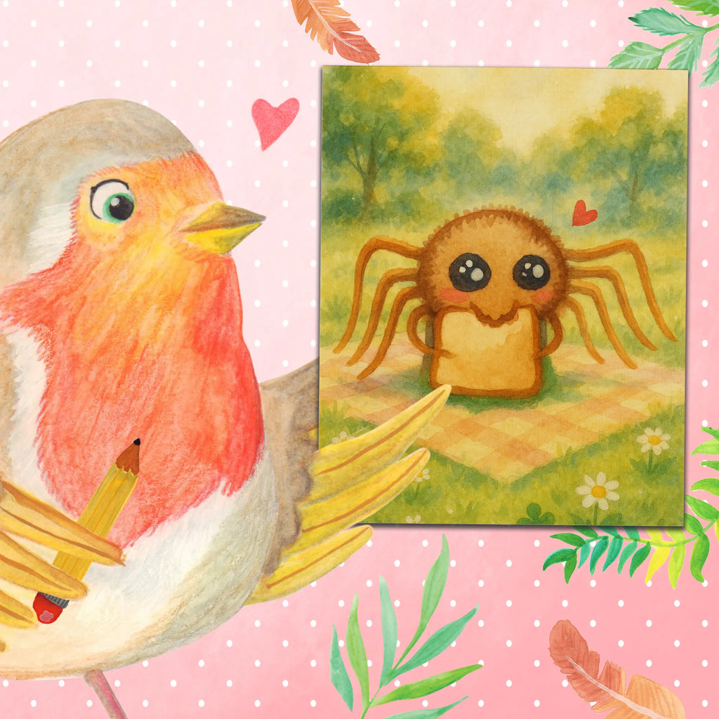 Malowanie według numerów Pająk Agata kanapka Design Kunstwerk, DIY, Ausmalbild, Malen nach Zahlen, Bastelidee, Künstler, Malen, Baseln, Kreativität, Spinne Agathe, Spinne, Agathe, Videos, Merchandise, Lebensfreude, Glück, Hunger, Hungrig, Verfressen, Alles wird gut, Mut