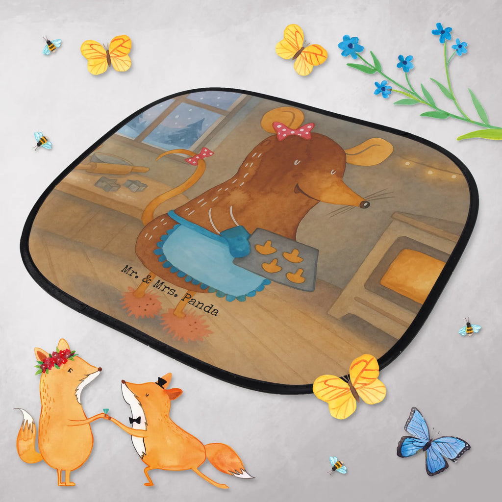 Car sun shade Mouse Cookies Design sun protection, back seat, sun visor, gift, windows, children, car, family, Winter, Christmas, Christmas time, snow, mouse, chaosqueen, christmas, christmas baking, cookies, christmas cookies, winter, baking