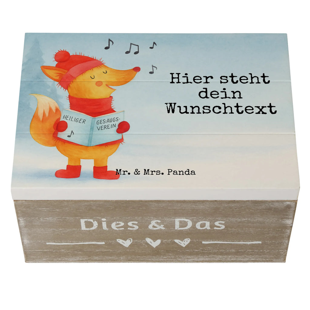 Personalisierte Holzkiste Fuchs Sänger Design Dekokiste mit Namen, Erinnerungskiste Personalisiert, Holzkiste Personalisiert, Aufbewahrungsbox Personalisiert, Erinnerungsbox Personalisiert, mit Namen, Kiste Personalisiert, Kiste mit Namen, Aufbewahrungsbox mit Namen, Truhe mit Namen, Truhe Personalisiert, Schatzkiste Personalisiert, Schatulle Personalisiert, Geschenkbox personalisiert, Erinnerungskiste, Dekokiste Personalisiert, Erinnerungsbox mit Namen, Schatulle mit Namen, Schatzkiste mit Namen, GEschenkdose personalisiert, Holzkiste mit Namen, Winter, Weihnachten, Weihnachtsdeko, Nikolaus, Advent, Heiligabend, Wintermotiv, Geschenk Sänger, Sänger, Füchse, Singen, Weihnachtslieder, Fuchs
