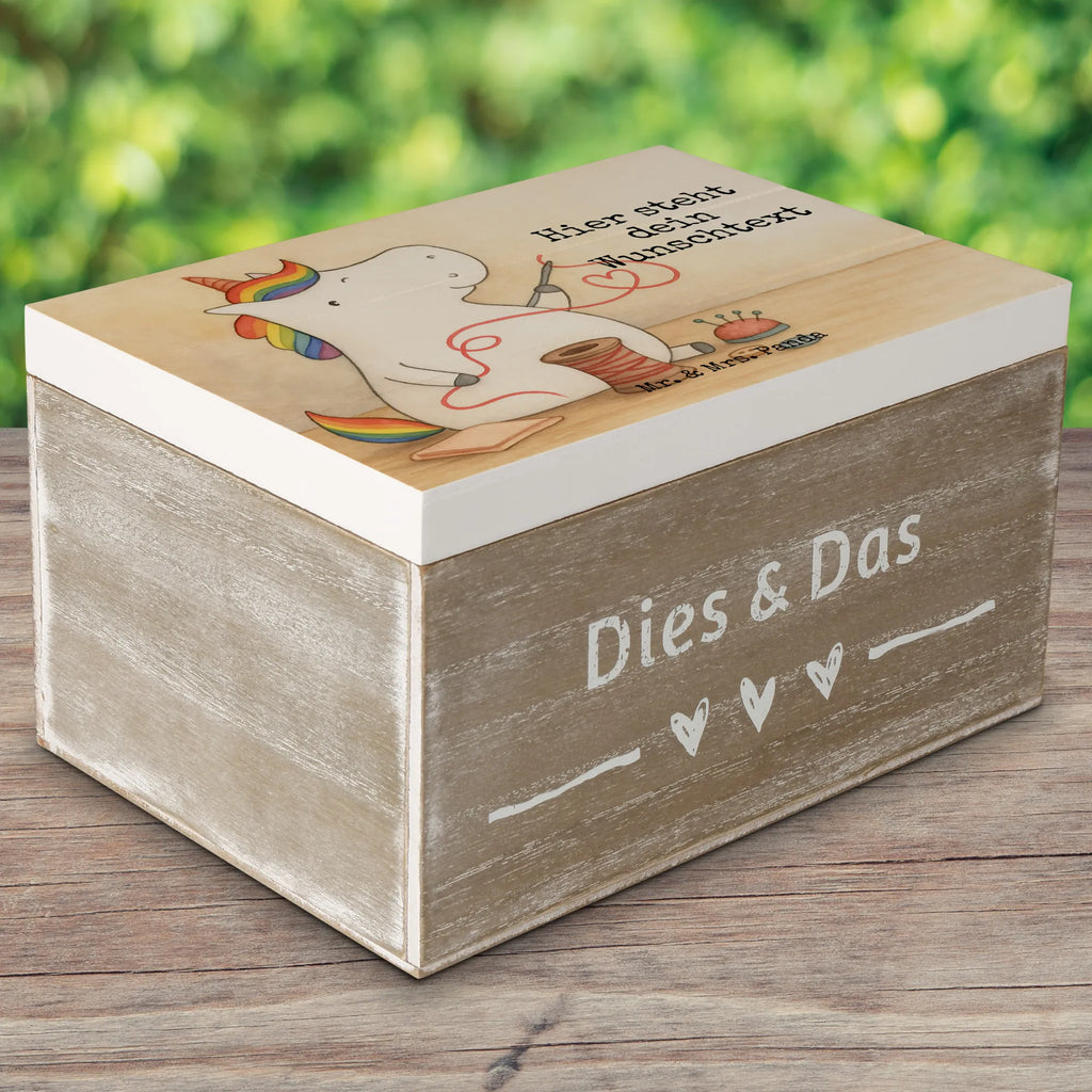 Personalised wooden chest unicorn seamstress Design unicorn, unicorns, seamstress gift, knitting, sew, girlfriend, girl, sewing room, seamstress present, tinkering, crochet