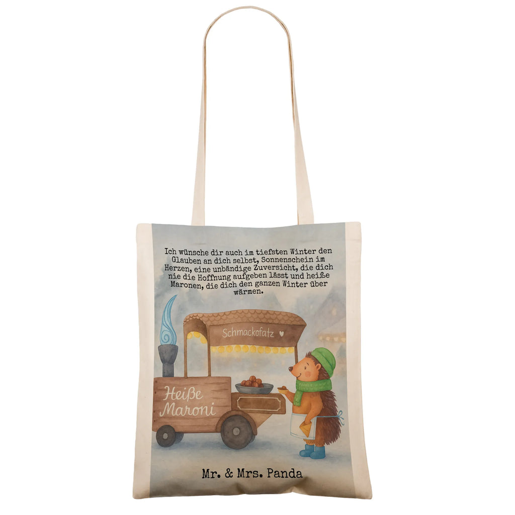 Tote bag hedgehog Chestnuts Design Tasche, Schultertasche, Shopper, Umhängetasche, Laptoptasche, Jutetasche, Einkaufstasche, Stofftasche, Beuteltasche, Tragetasche, Jutebeutel, Einkaufstüte, Stoffbeutel, Badetasche, Beutel, Strandtasche, Winter, Weihnachten, Weihnachtsdeko, Nikolaus, Advent, Heiligabend, Wintermotiv, Duft, Weihnachtsmarkt, Maronen, Kastanien