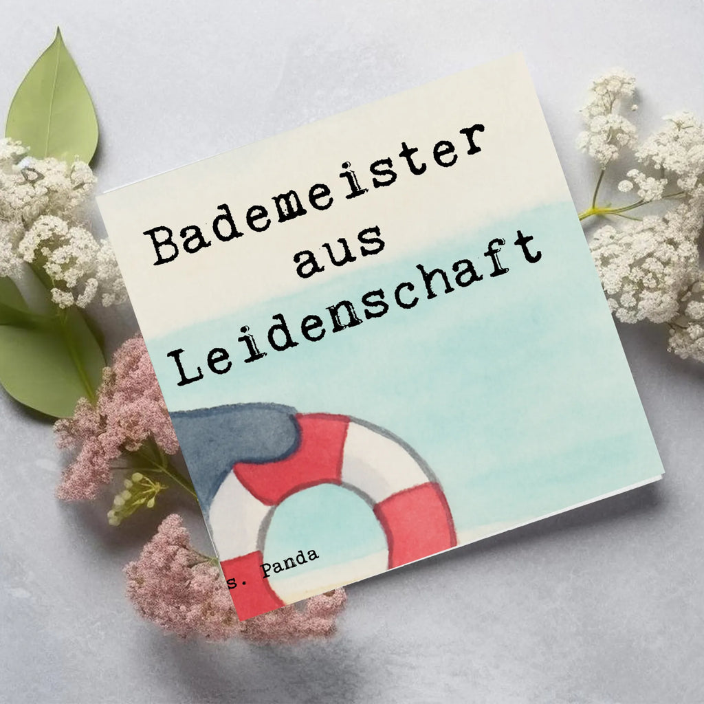 Deluxe Card Lifeguard Passion Design gift, gift idea, best, farewell gift, passing exam, anniversary, retirement, promotion, job start, sayings, funny, profession