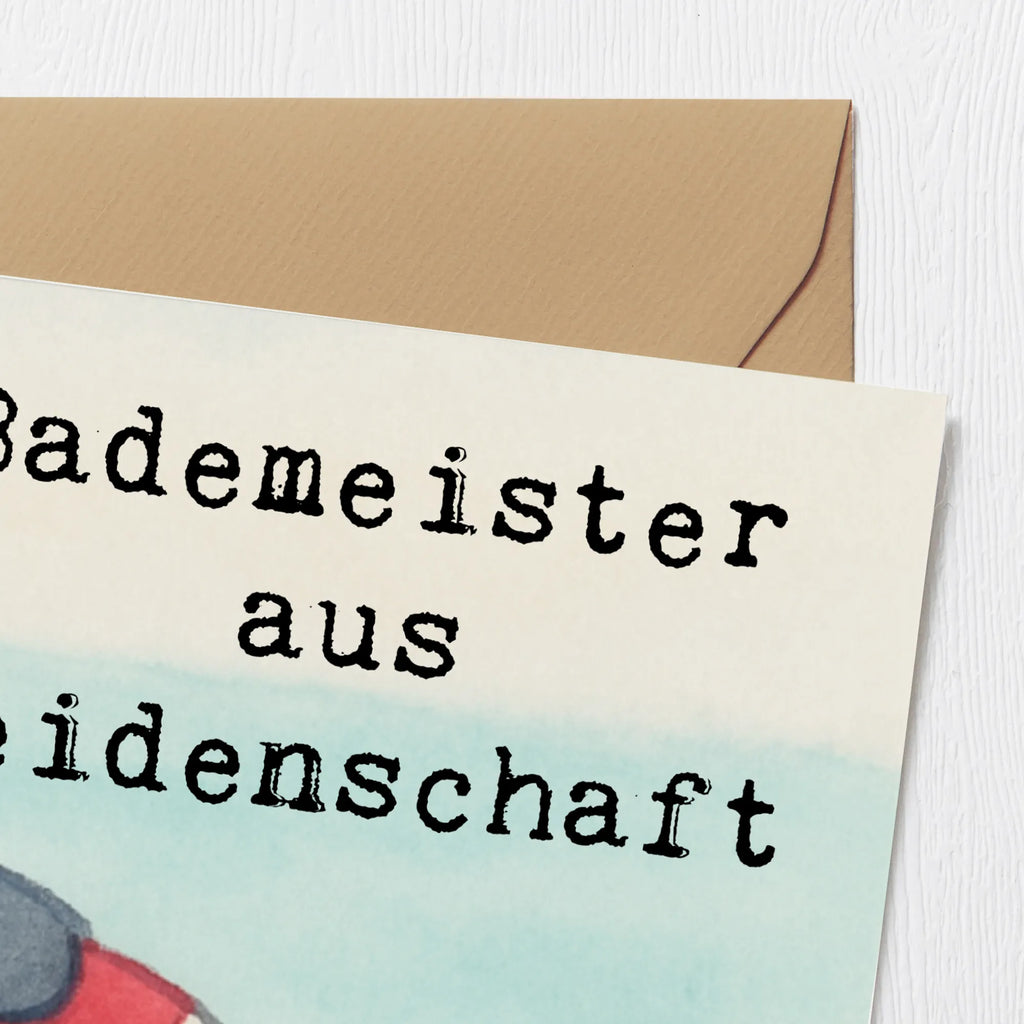 Deluxe Card Lifeguard Passion Design gift, gift idea, best, farewell gift, passing exam, anniversary, retirement, promotion, job start, sayings, funny, profession