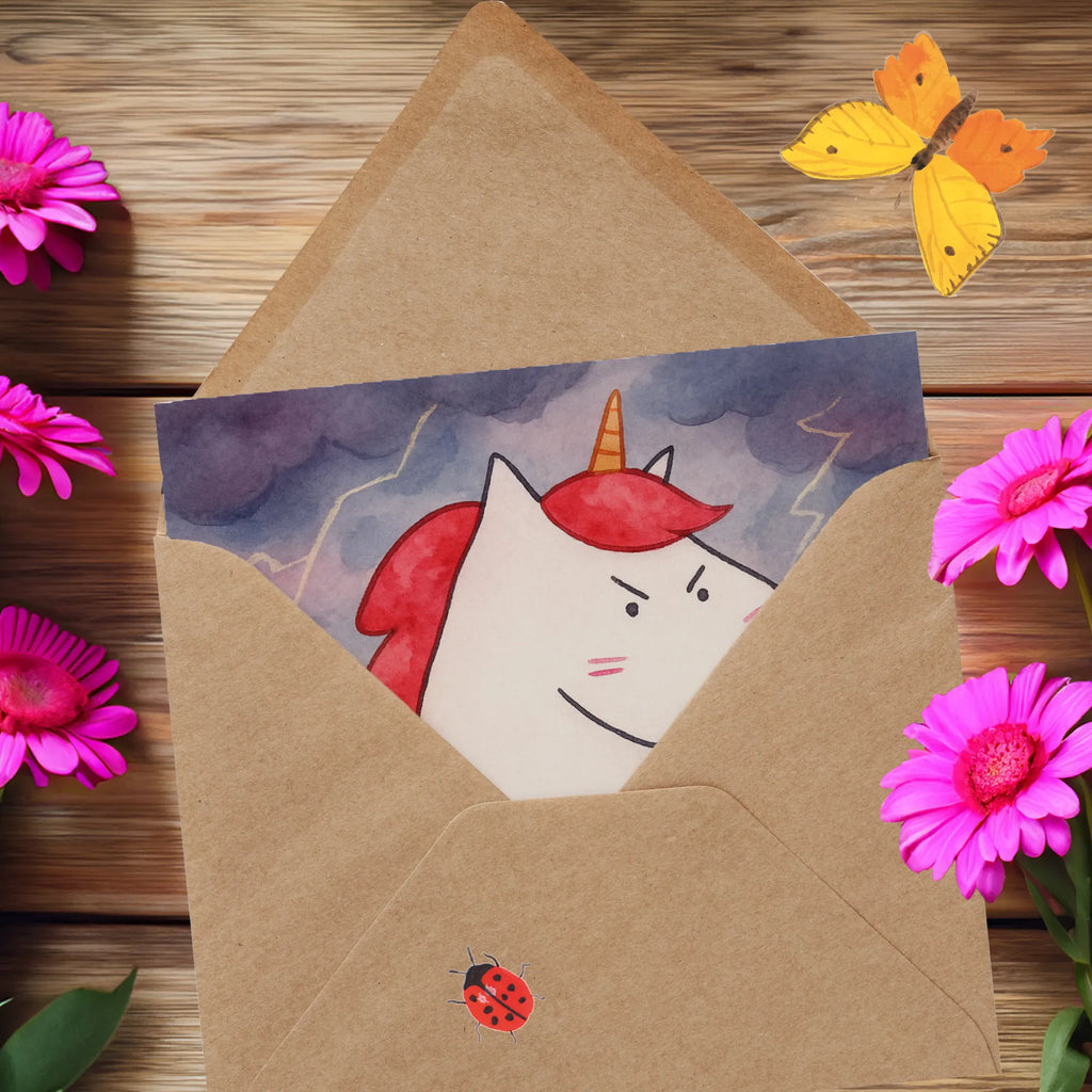 Karta Deluxe Jednorożec gniew Design Jednorożec, jednorożce, dekoracje jednorożca, jednorożec