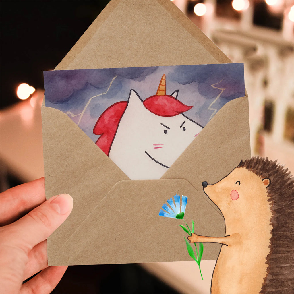 Karta Deluxe Jednorożec gniew Design Jednorożec, jednorożce, dekoracje jednorożca, jednorożec