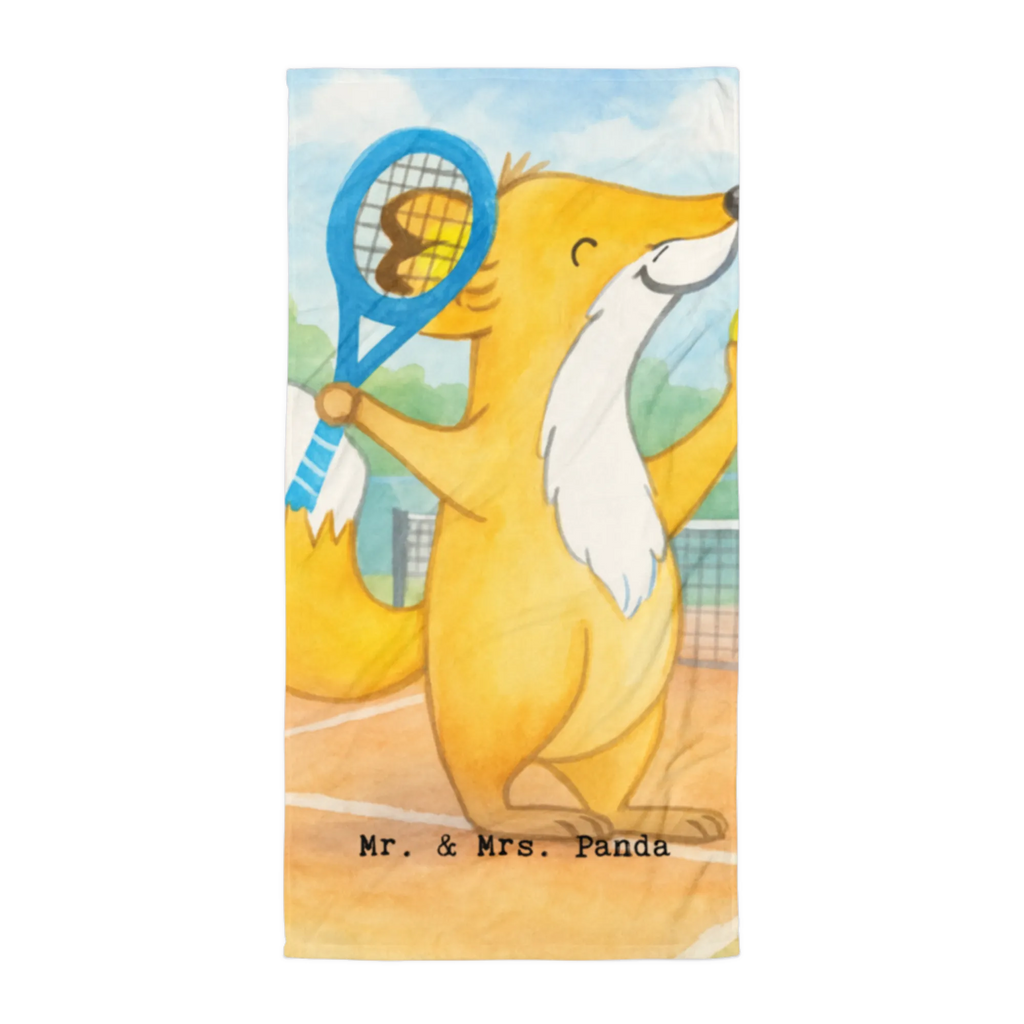 XL bath towel Fox play tennis Design luxury bath sheet, oversized towel, spa towel, XL bath towel, large beach towel, extra large swim towel, Gift, sport, hobby, giving, thank you, award, profit, athlete, tennis club, tennis tournament, Playing tennis, ball sport