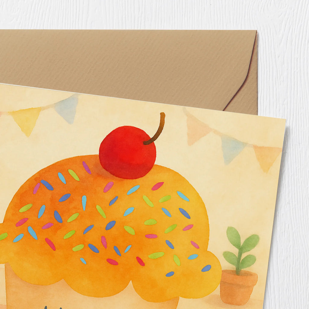 Deluxe Karte Cupcake Design Grußkarte, Karte, Einladungskarte, Hochzeitskarte, Geburtstagskarte, Klappkarte, Hochwertige Klappkarte, Hochwertige Grußkarte, Glückwunschkarte, Tiermotive, Gute Laune, lustige Sprüche, Tiere, Cupcakes, Backen Geschenk, Küche Spruch, Wunder, Muffin, Motivation Sprüche, Geschenk Koch, Küche Deko